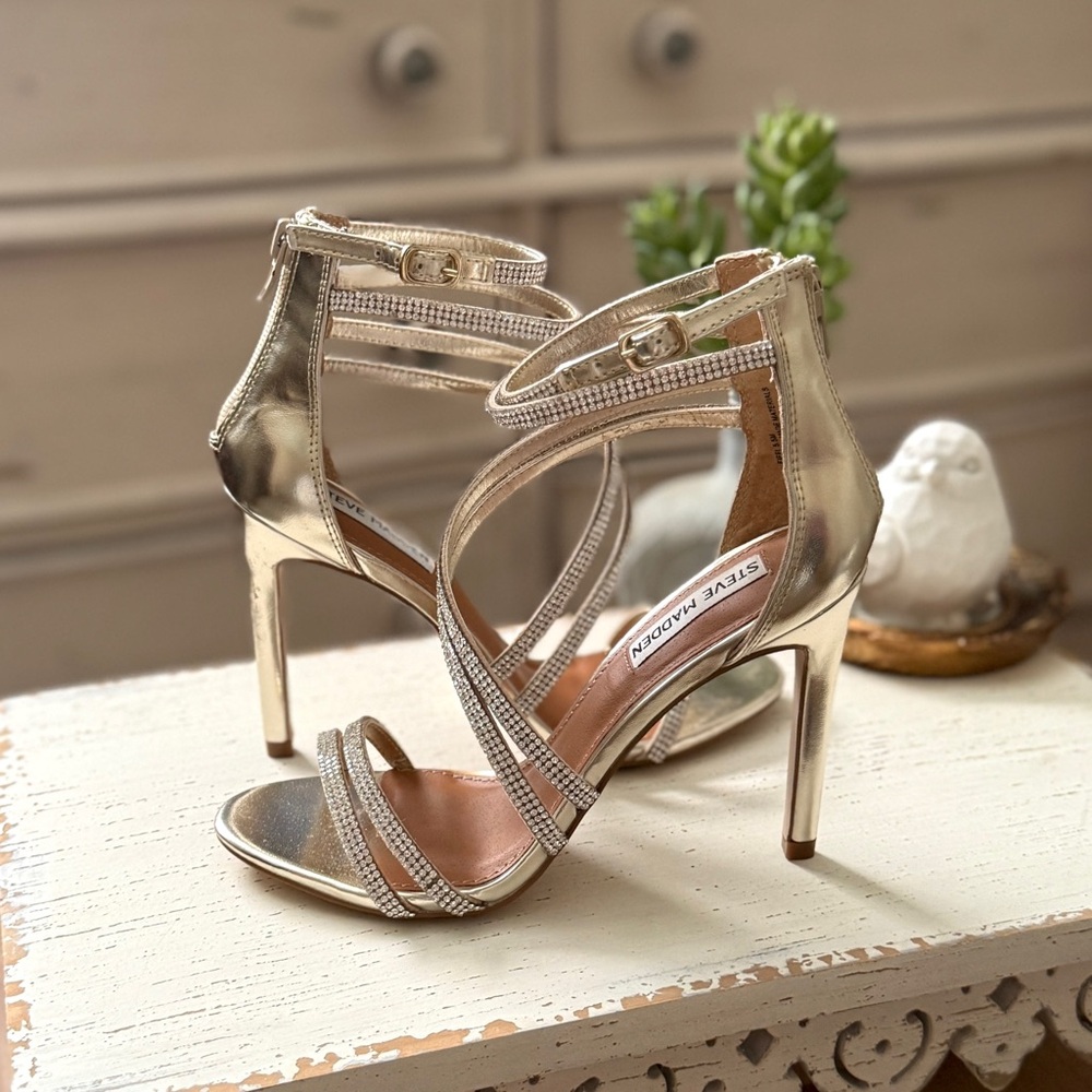 Steven Madden Fiffi Embellished Heels - Picture 3 of 11